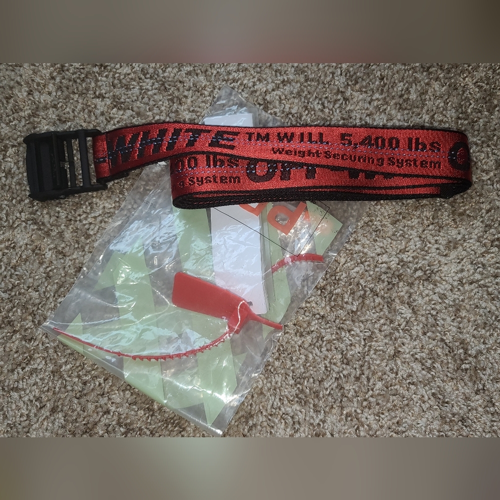 Red Off-White Belt